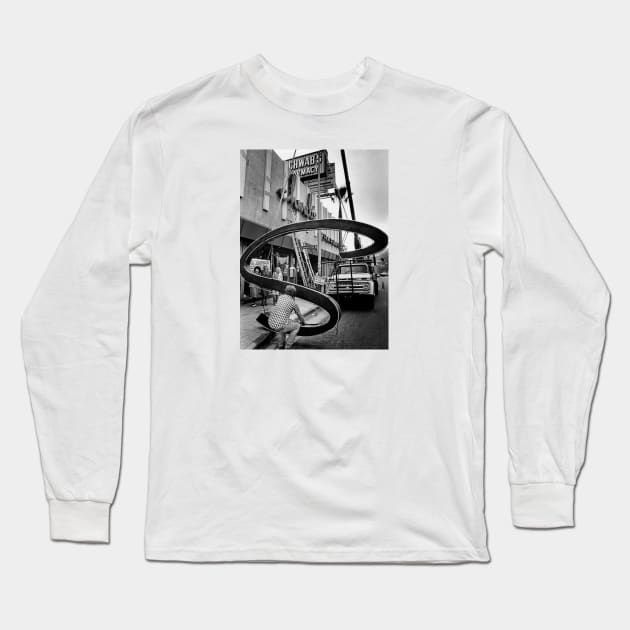 Schwab's Pharmacy Long Sleeve T-Shirt by Bizarre Bizarre